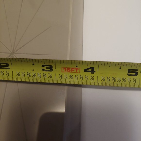 Chandelier Beveled Glass Panel Octagon Smoked Glass 12Pt Star 8 5/8" x 3 5/8 VTG - Picture 4 of 4